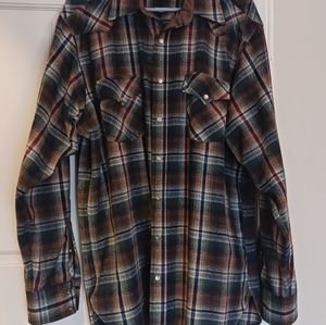 Pendleton Men's Plaid Snap Front Western Shirt